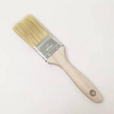 US Amazon Market 2 Inch Flat Tapered Filament Wooden Handle Paint Brush